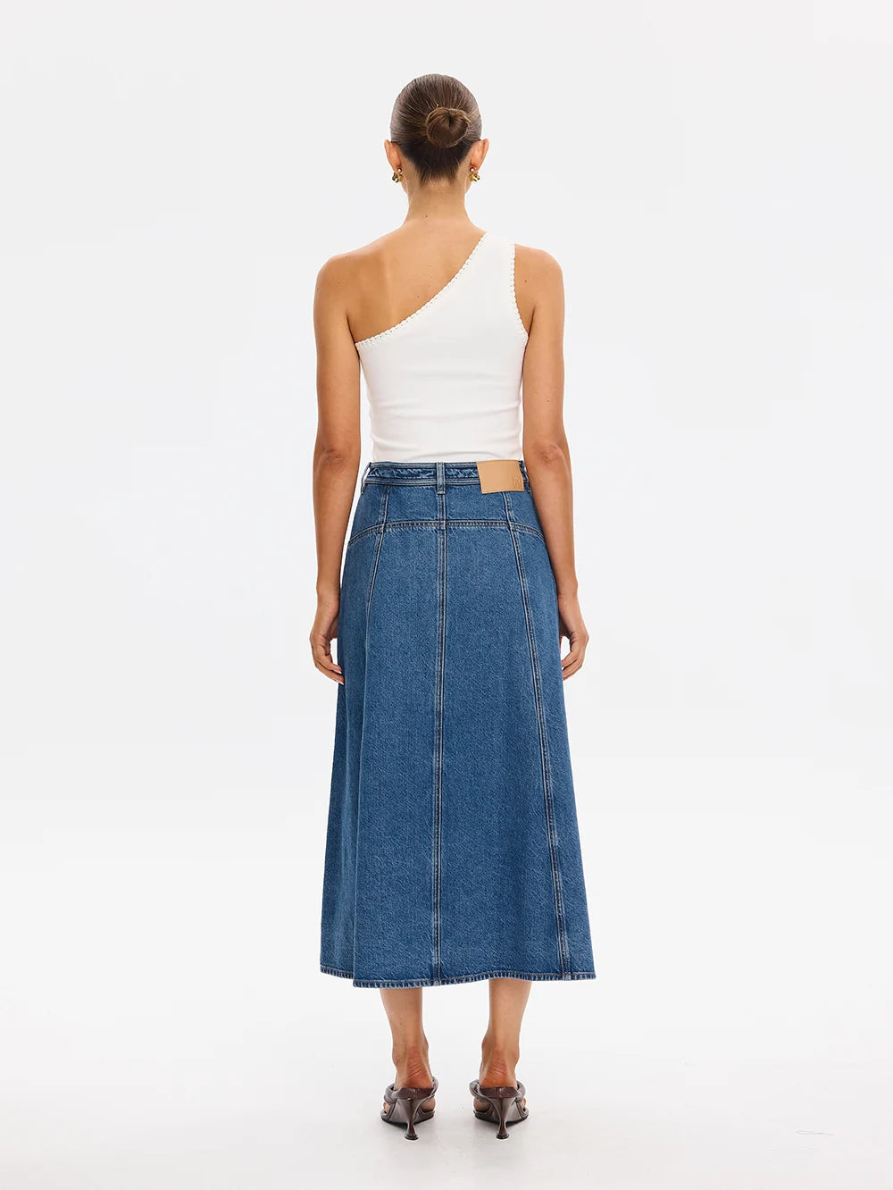 KIVARI - Rita Denim Midi Skirt
