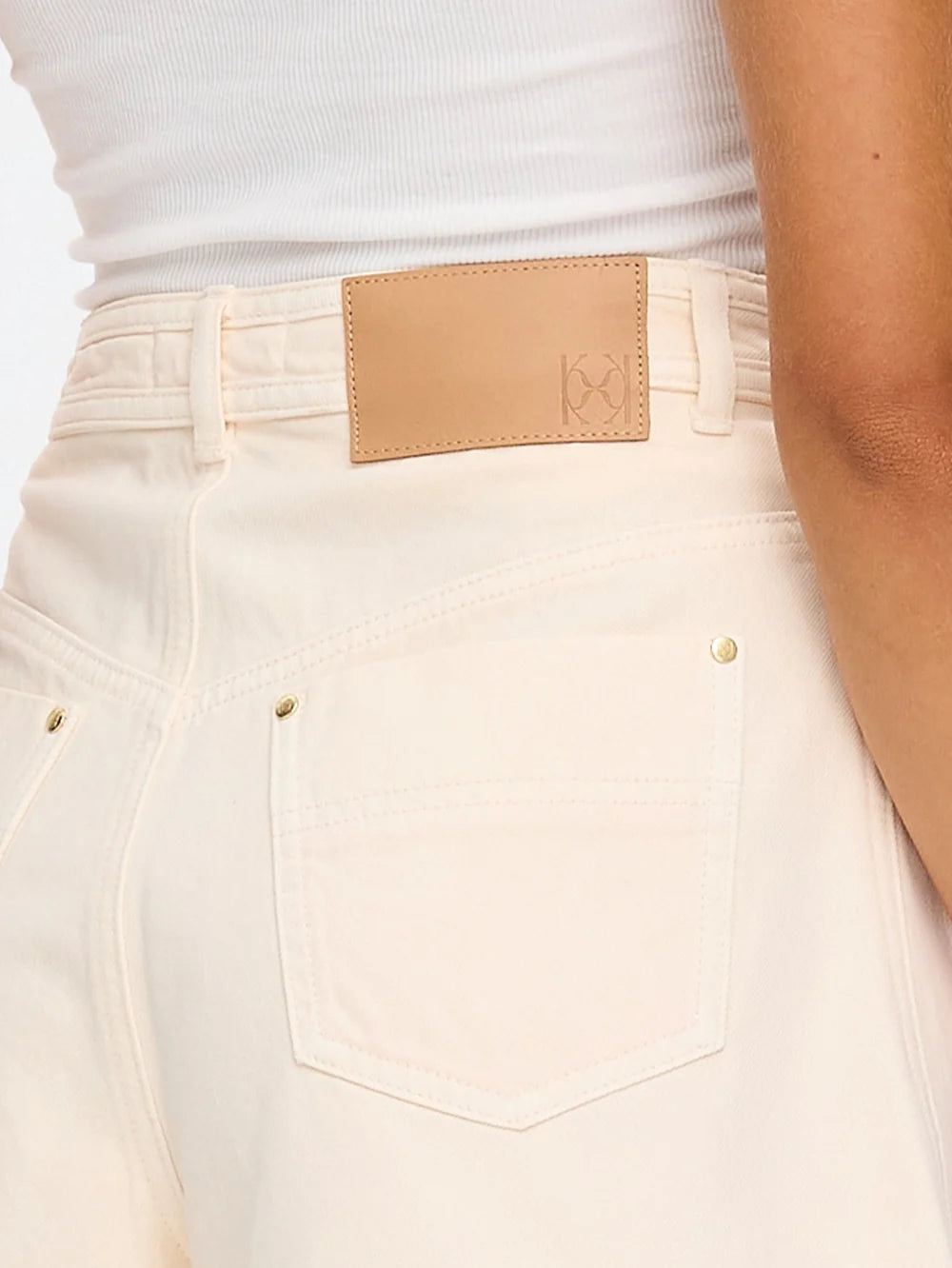 KIVARI - Dylan Denim Shorts in Rosewater