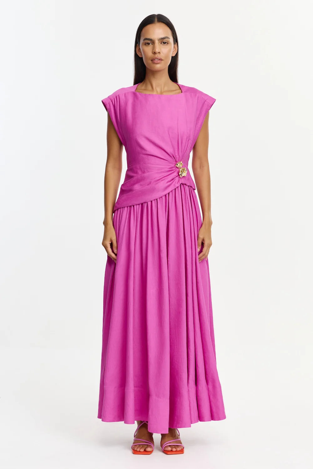 ACLER - Mannersly Maxi Dress in Pink Topaz