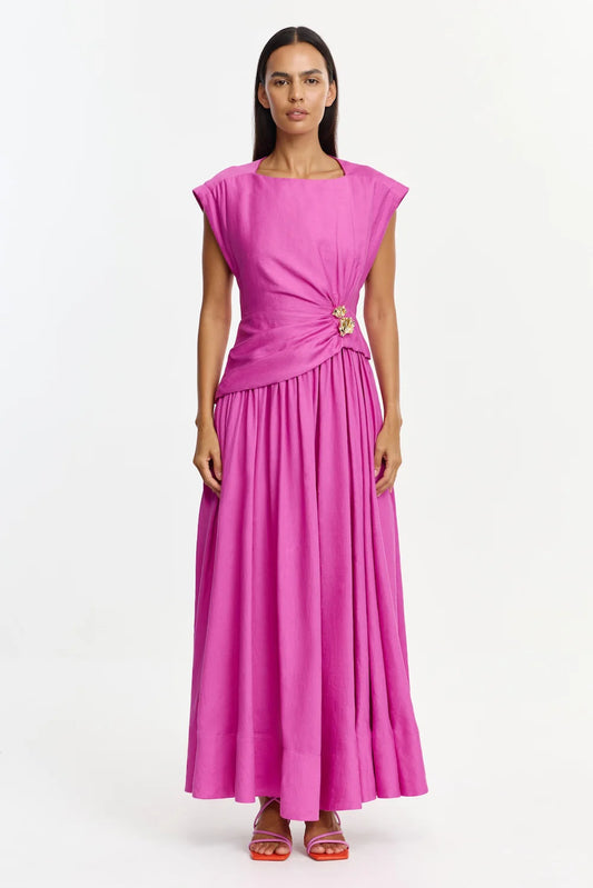 ACLER - Mannersly Maxi Dress in Pink Topaz