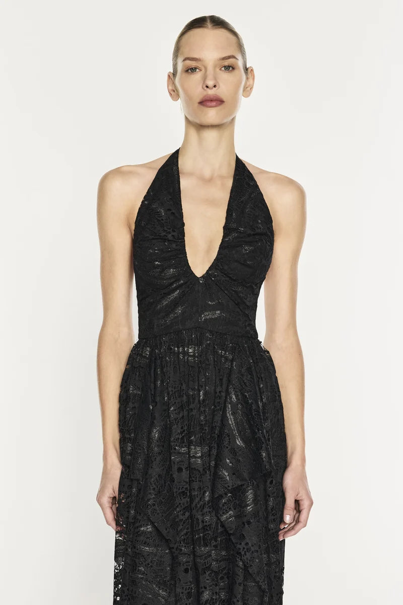 Manning Cartell - Masterpiece Halter Dress IN BLACK