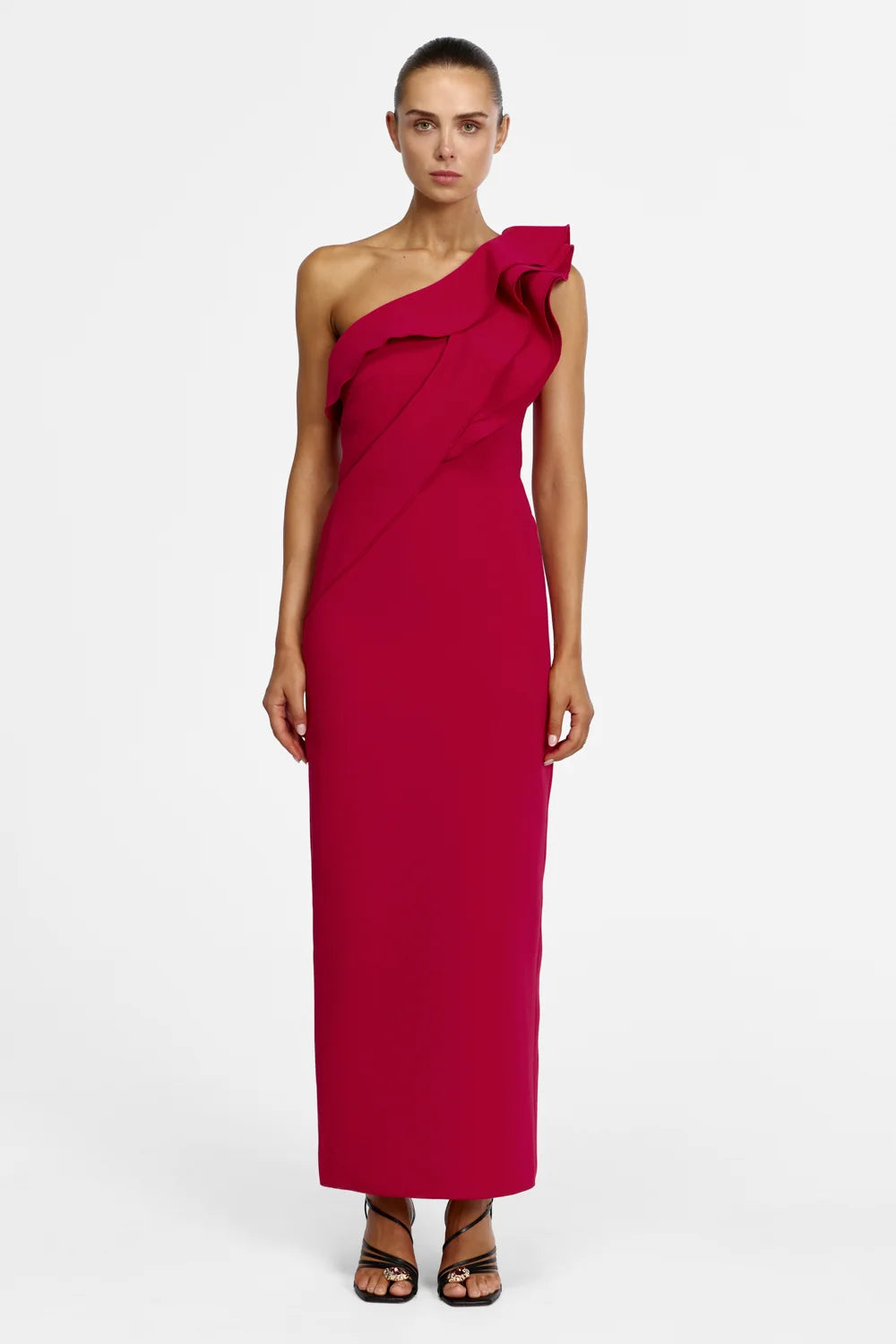 ACLER - Matlock Maxi Dress in Berry