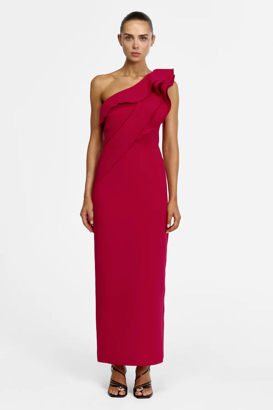 ACLER - Matlock Maxi Dress in Berry