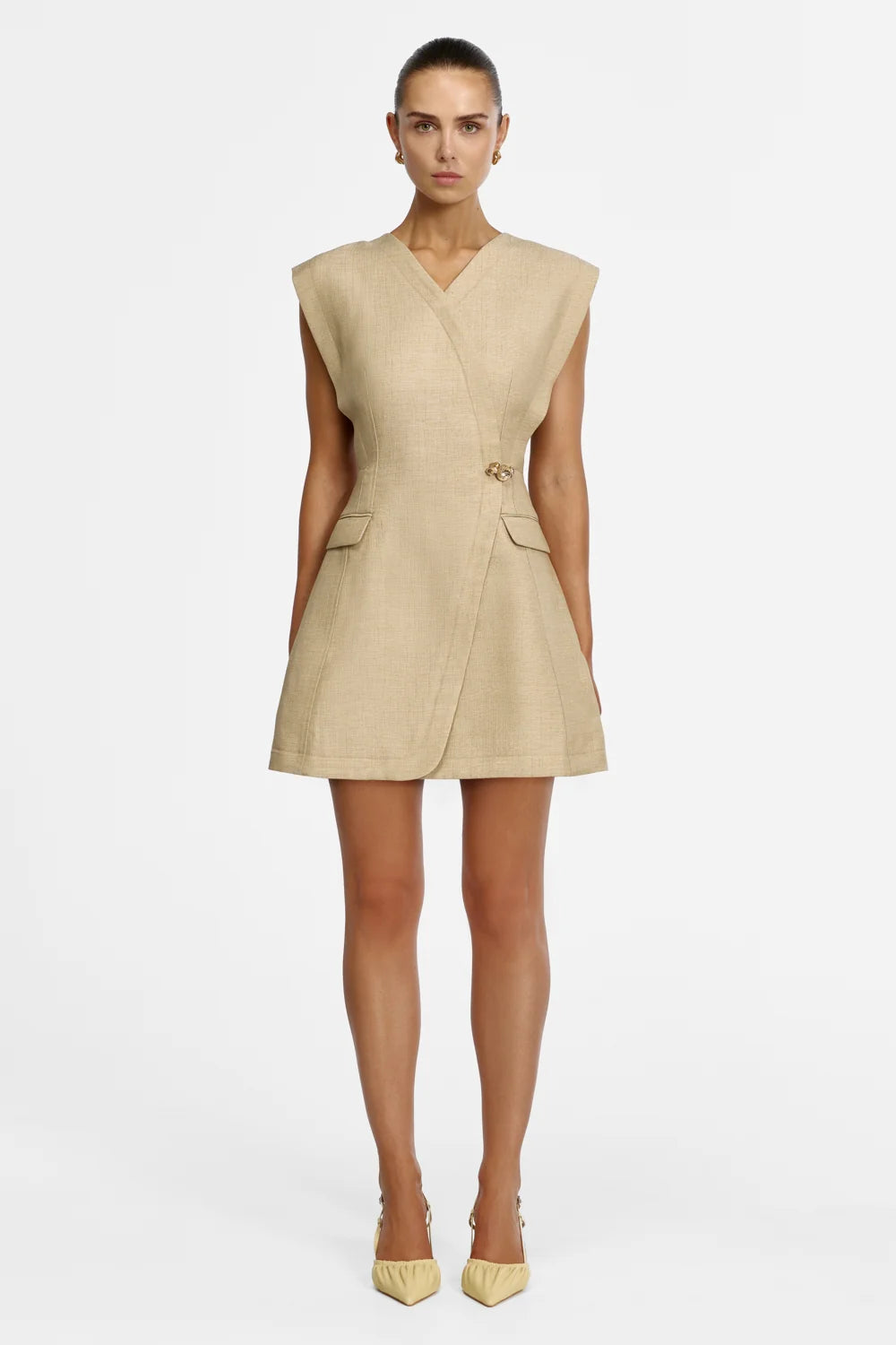 ACLER - Mcalroy Mini Dress in Paper Bark