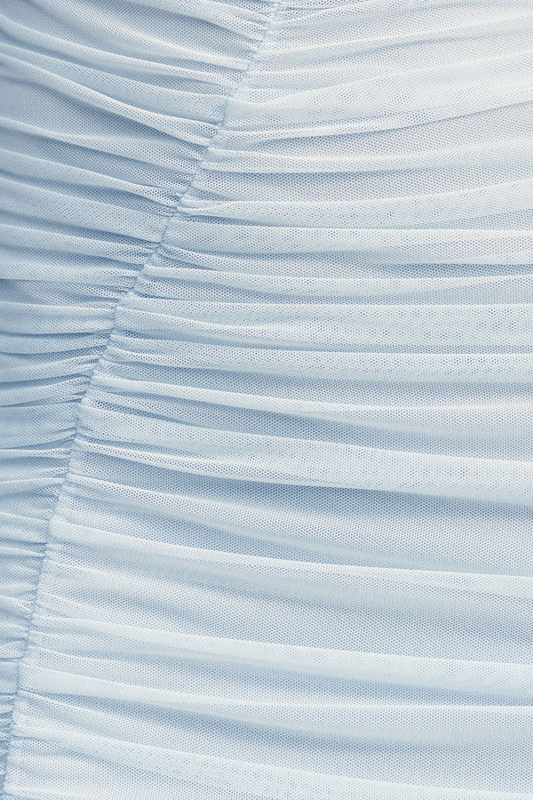 SHONA JOY - Mira Gathered Maxi Dress - Sky