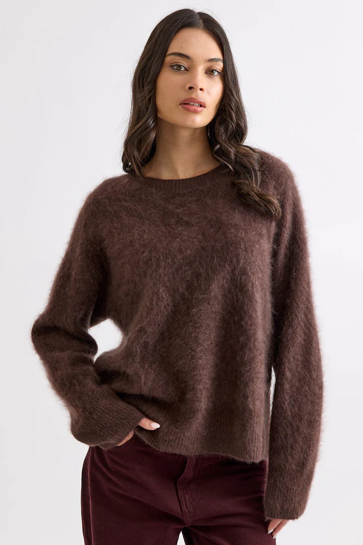 MIA FRATINO - Edith Crew in Dark Chocolate