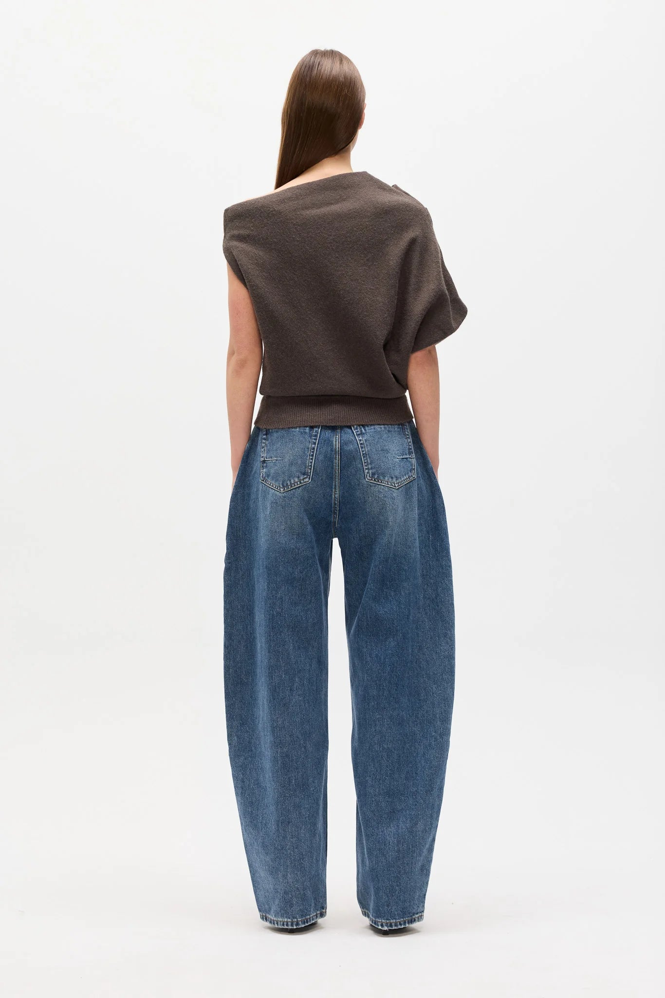 BAYSE - Minnie Knit Top in Coffee