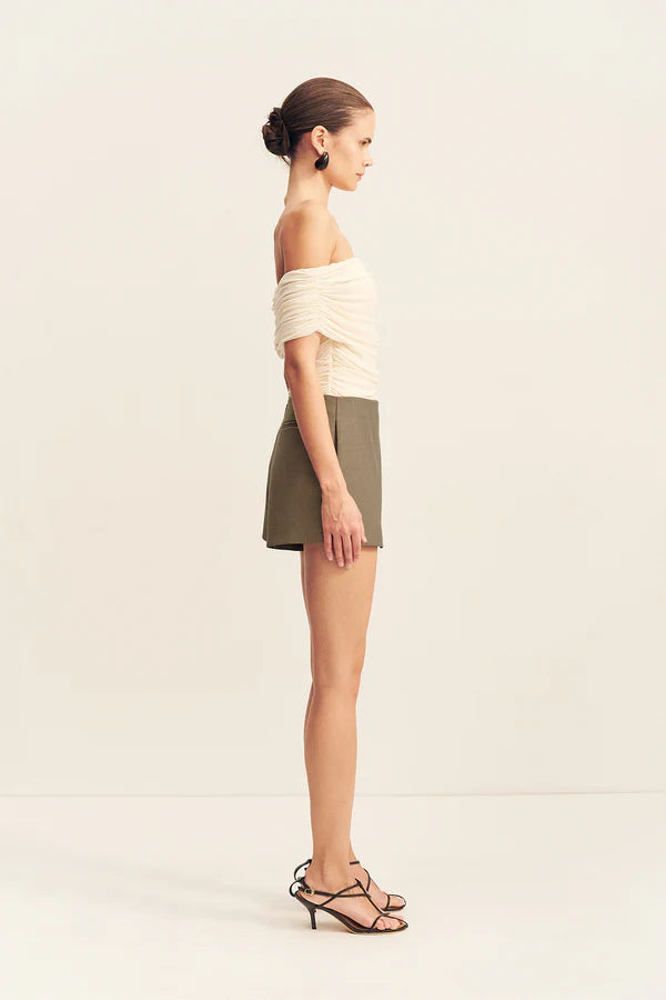 SHONA JOY - Mira Off Shoulder Top in Ivory