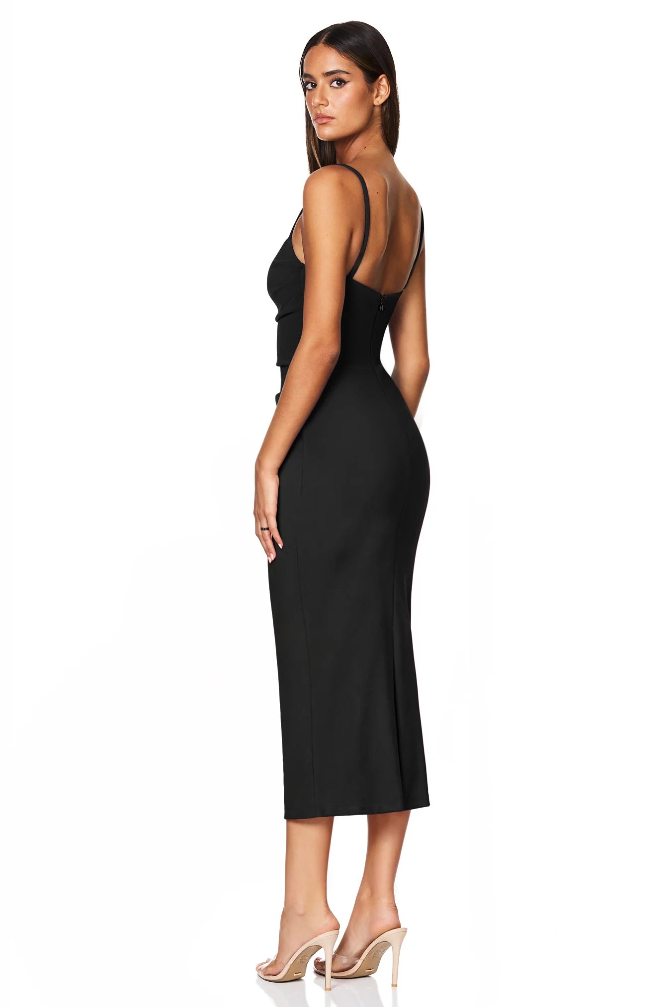 NOOKIE - Tucked Tease Midi Dress in Black