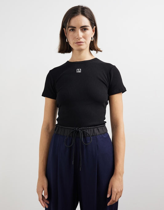 CAMILLA AND MARC - Nora Fitted Tee in Black