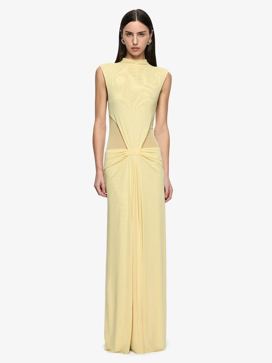 BEC + BRIDGE - Odea Gathered Maxi Dress in Lemon Cream