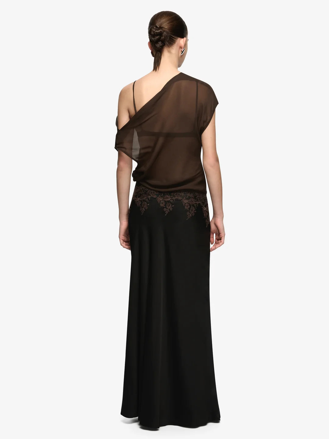 Bec and Bridge - Orsina Drape Top IN BITTER CHOC