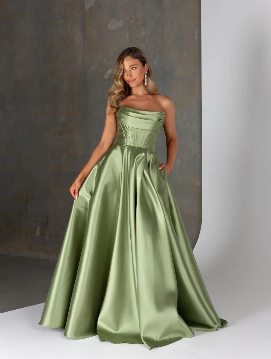 TANIA OLSEN Onana Formal Dress-sage