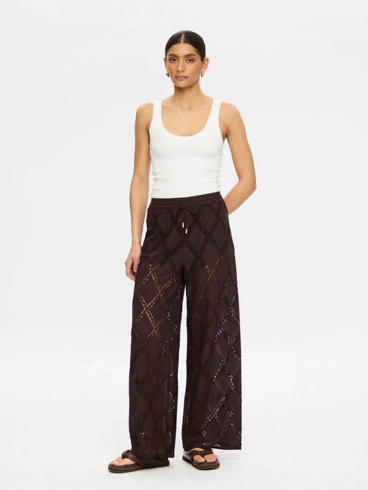 KIVARI - Izzy Pant in Chocolate