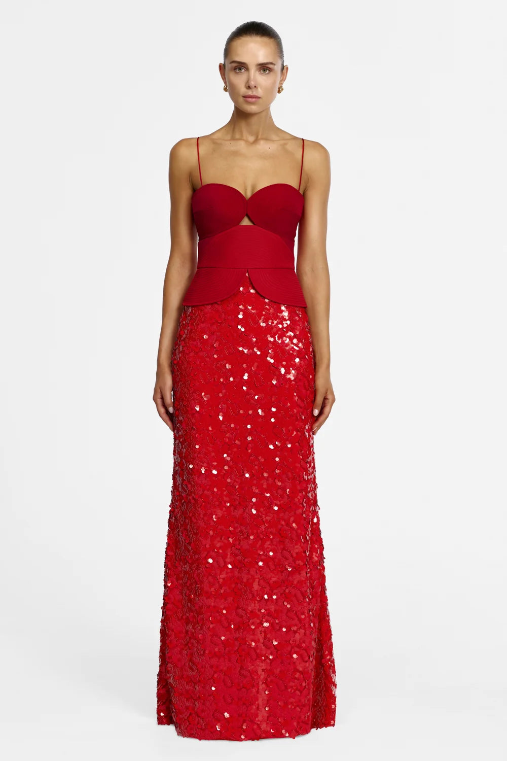 ACLER - Pryde Maxi Dress in Spicy Red
