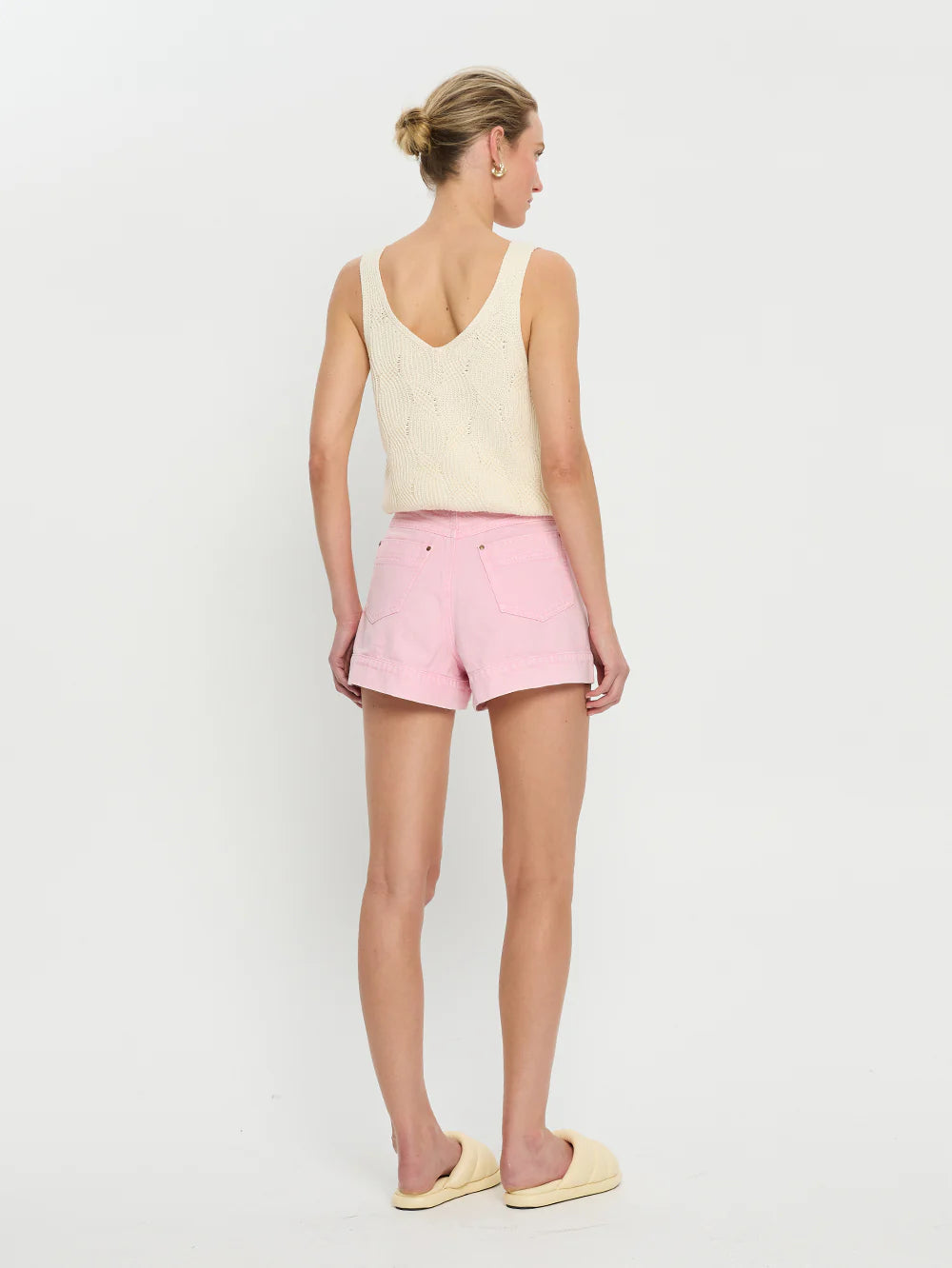 KIVARI Paloma Denim Short-pink