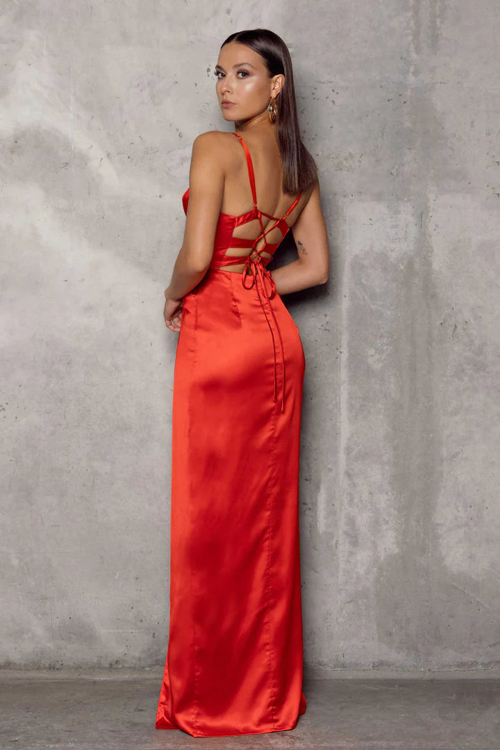 ELLE ZEITOUNE Paloma Red Dress