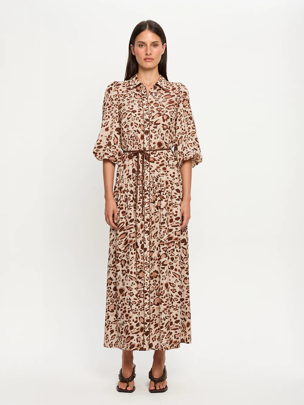 KIVARI - Paris Maxi Dress in Leopard