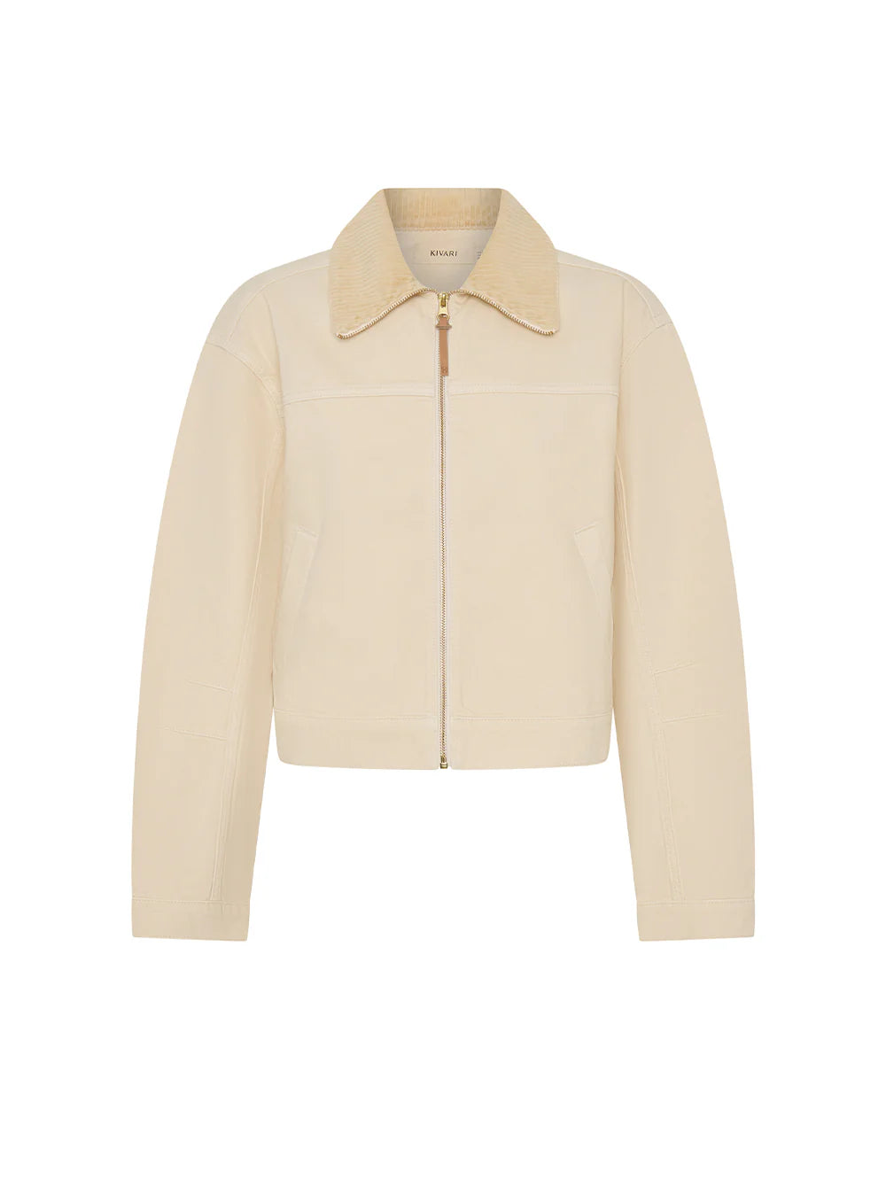 KIVARI - Parker Denim Jacket in Cream