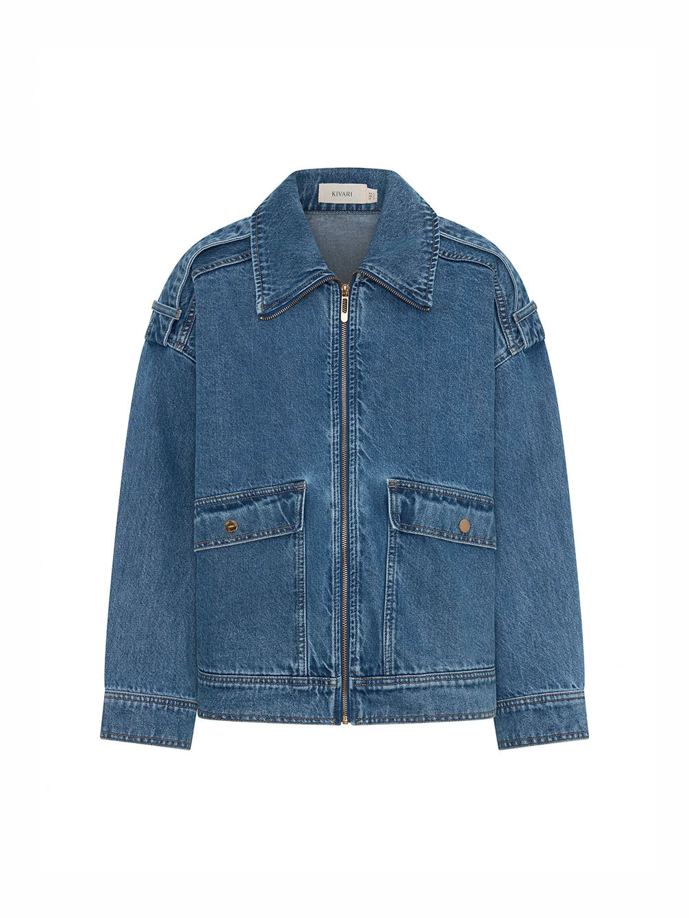 KIVARI - Rita Denim Jacket in Vintage Blue