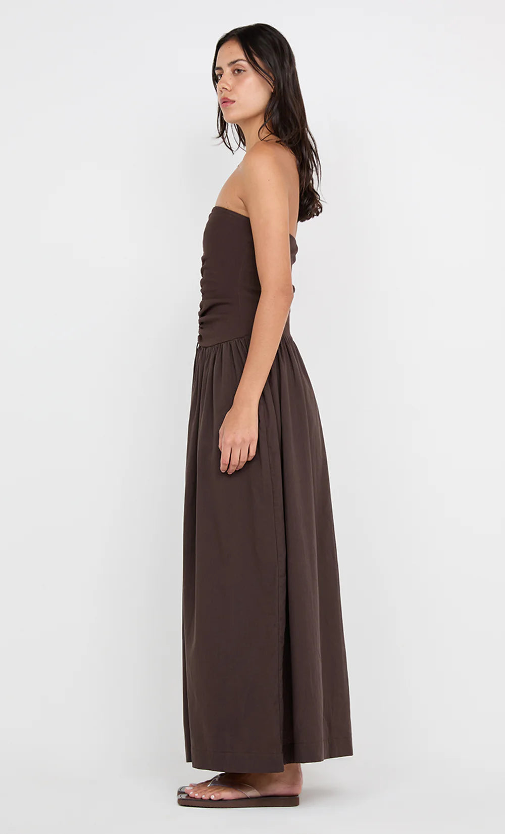 BEC +BRIDGE Ione Maxi Dress-dark chocolate