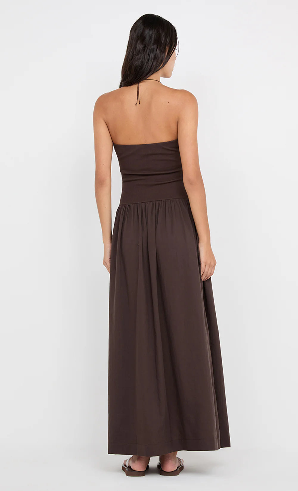 BEC +BRIDGE Ione Maxi Dress-dark chocolate
