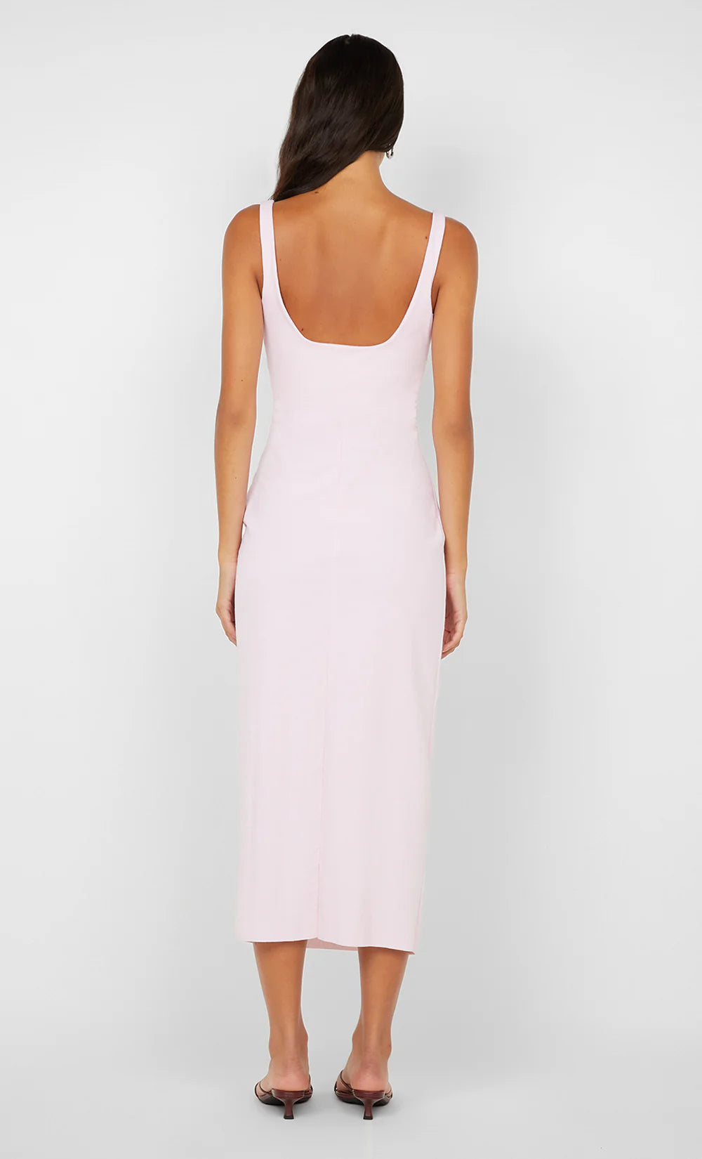 BEC + BRIDGE - Aveline Tuck Midi Dress in Ballet Pink