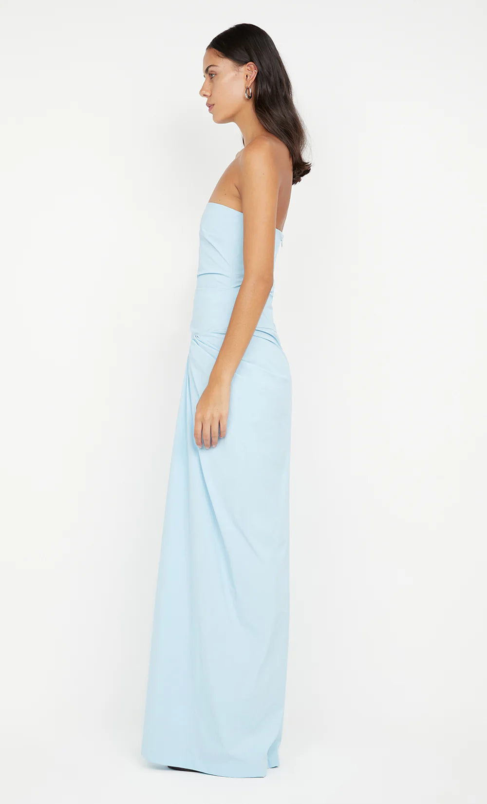 BEC + BRIDGE Domenic Strapless Dress in Sky Blue