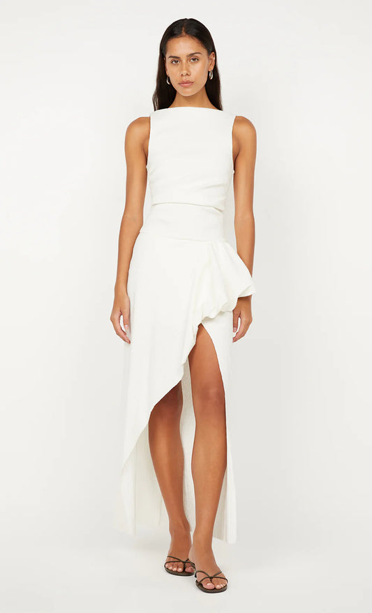 BEC + BRIDGE ROWENA Asym Dress-white