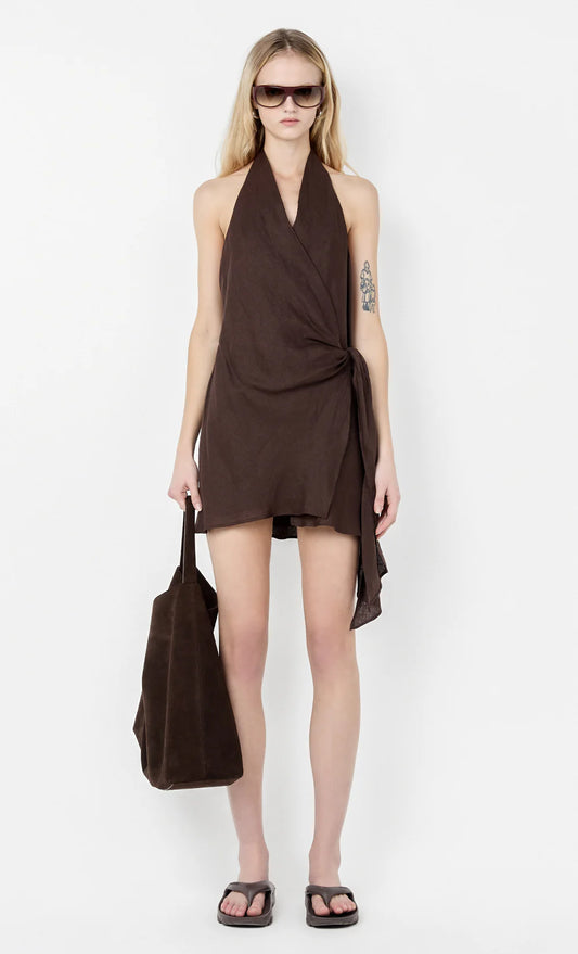 BEC + BRIDGE Aubree Wrap Mini-chocolate
