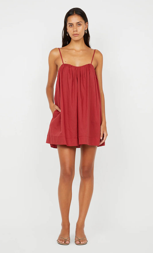 BEC + BRIDGE Vivian Mini Dress-cherry