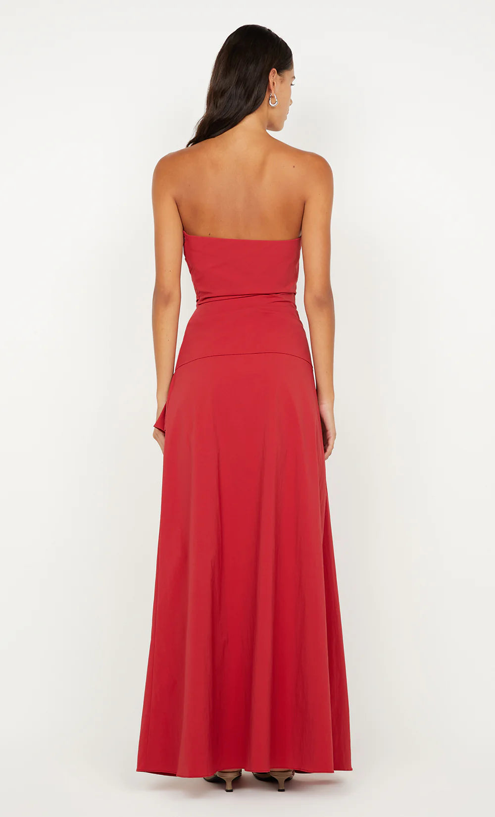 BEC + BRIDGE - Dante Strapless Maxi Dress in Cherry