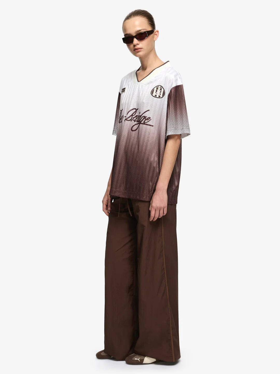 BEC + BRIDGE Zelia Jersey T Shirt in Bitter Choc Ombre