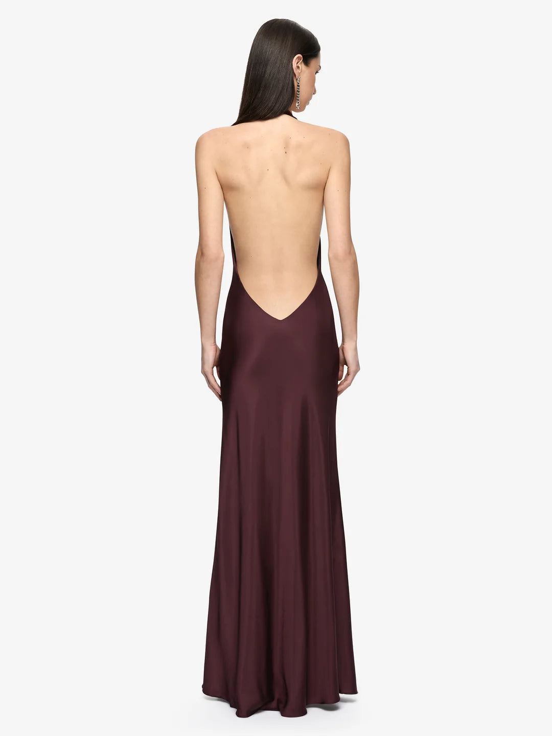 BEC + BRIDGE - Mya V Maxi Dress in Aubgergine
