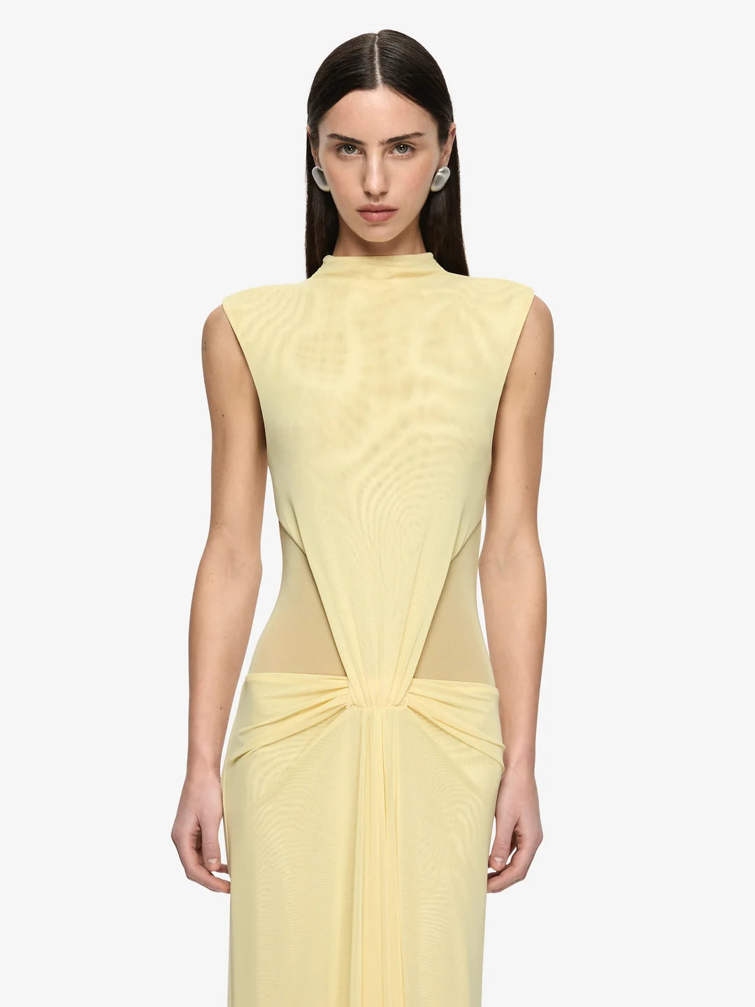 BEC + BRIDGE - Odea Gathered Maxi Dress in Lemon Cream