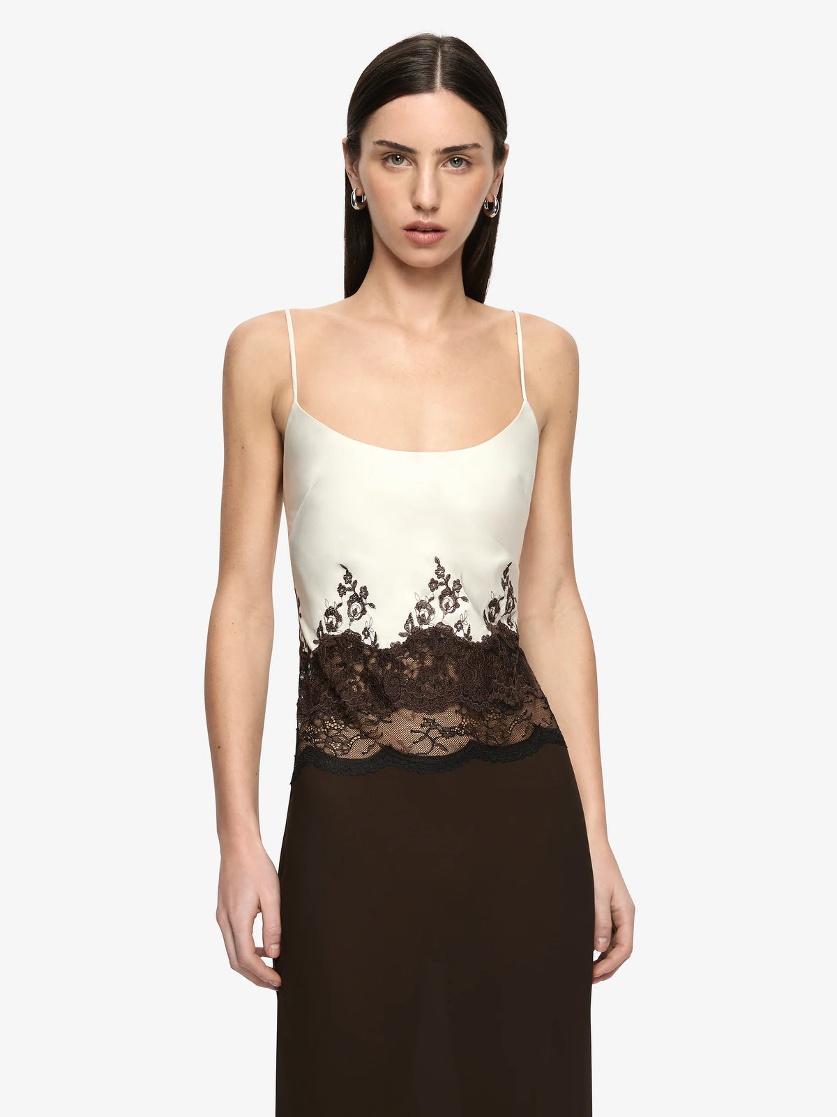 BEC + BRIDGE - Orsina Scoop Maxi Dress in Bitter Chocolate/Buttercream