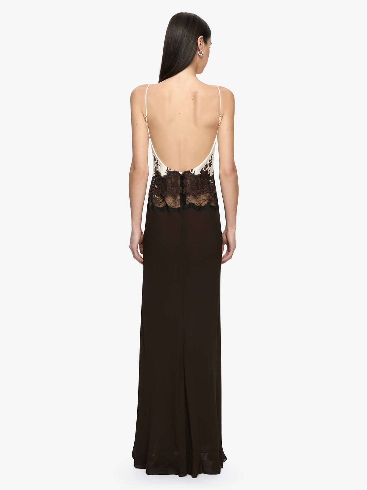 BEC + BRIDGE - Orsina Scoop Maxi Dress in Bitter Chocolate/Buttercream