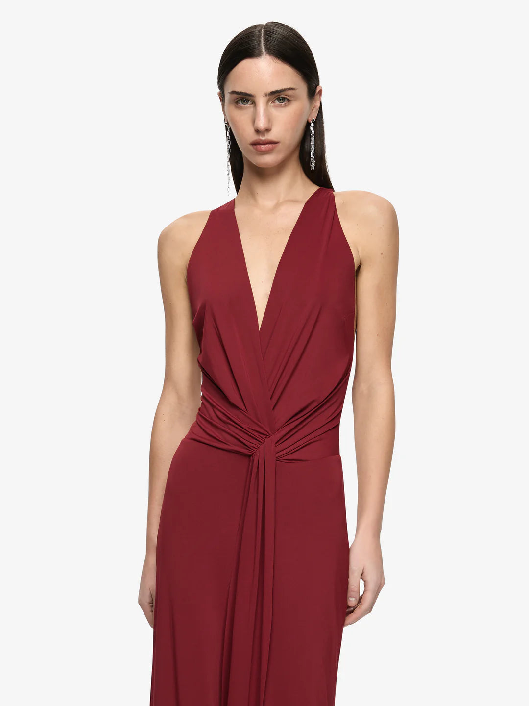BEC + BRIDGE - Thalia V Maxi Dress in Syrah