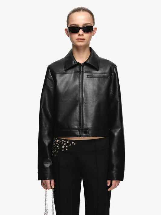 BEC + BRIDGE - Saphira Cropped Jacket in Black