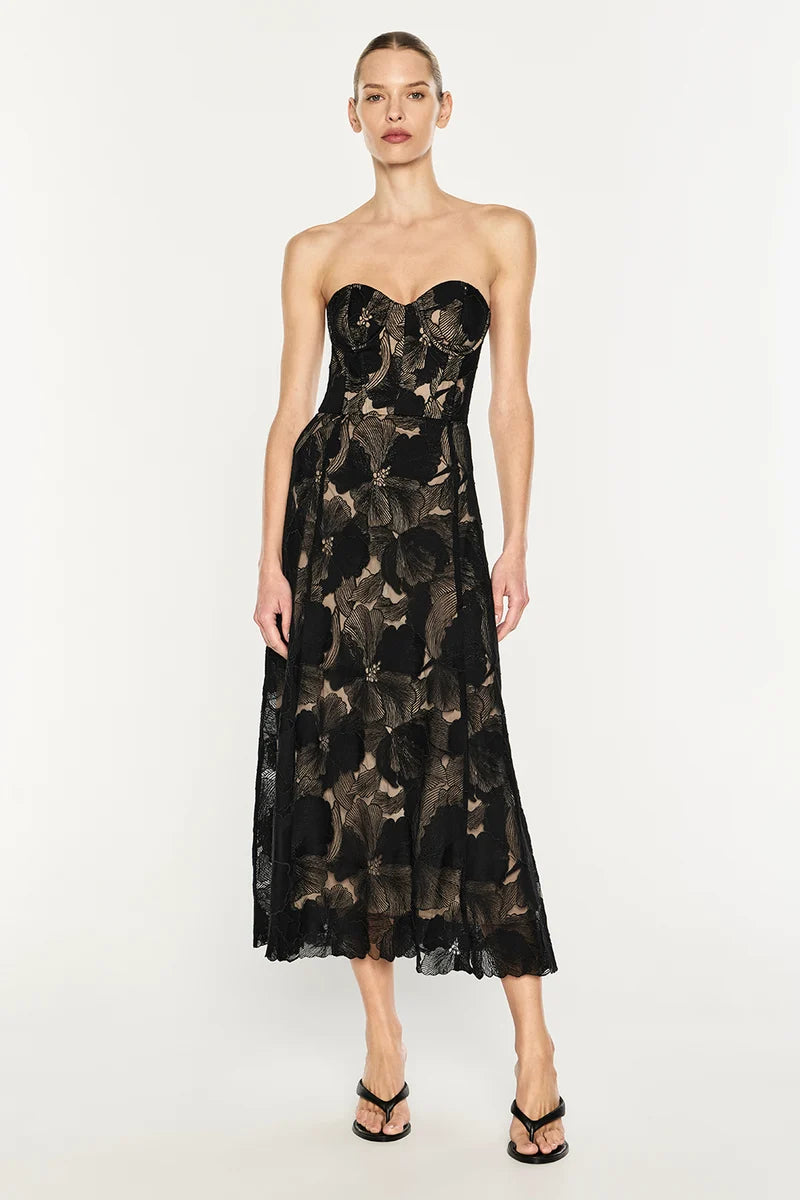 Manning Cartell - Sheer Force Strapless Dress IN BLACK