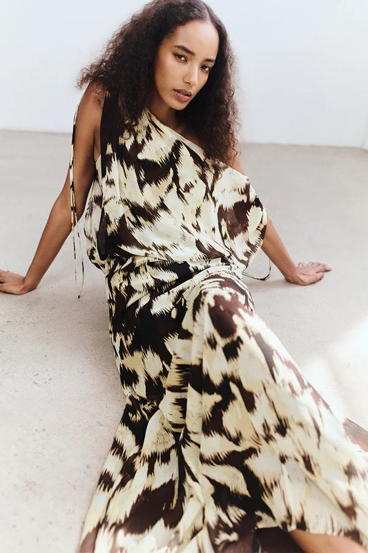 SHONA JOY - Benny Off Shoulder Blouson Maxi Dress
