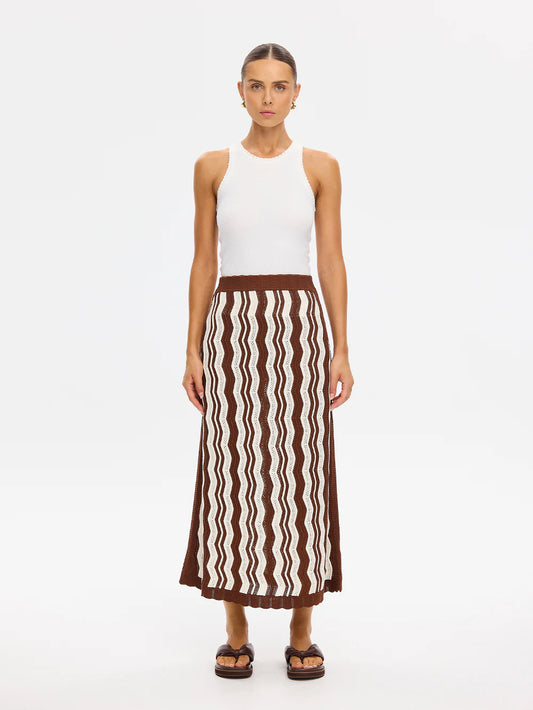 KIVARI - Sarah Knit Midi Skirt