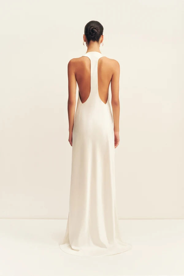 Shona Joy - Savanna Racer Back Gown IN IVORY