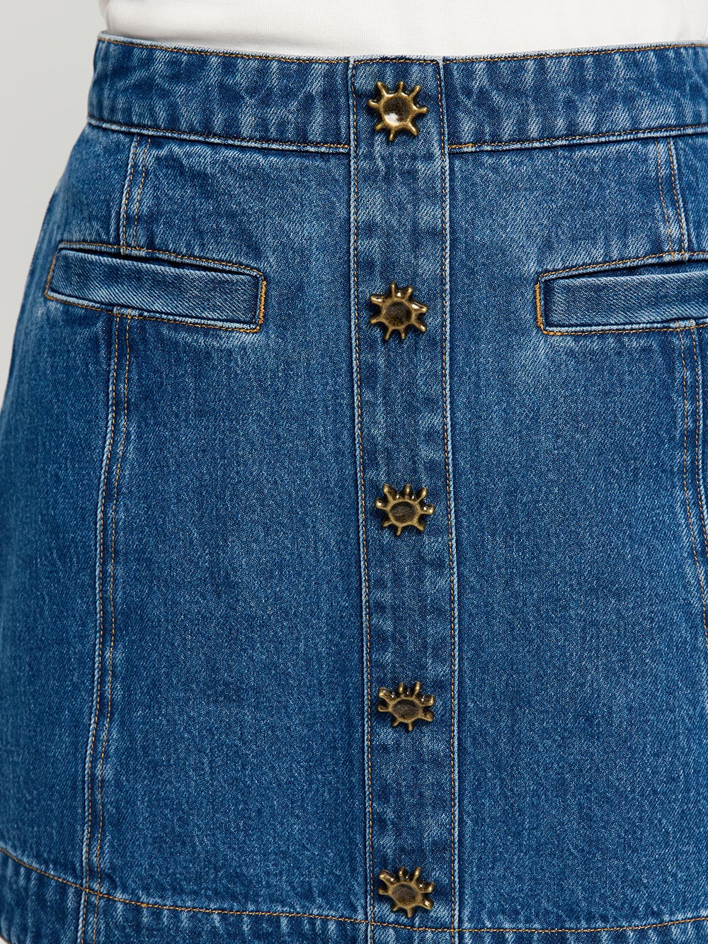 KIVARI - Shea Denim Skirt in Indigo