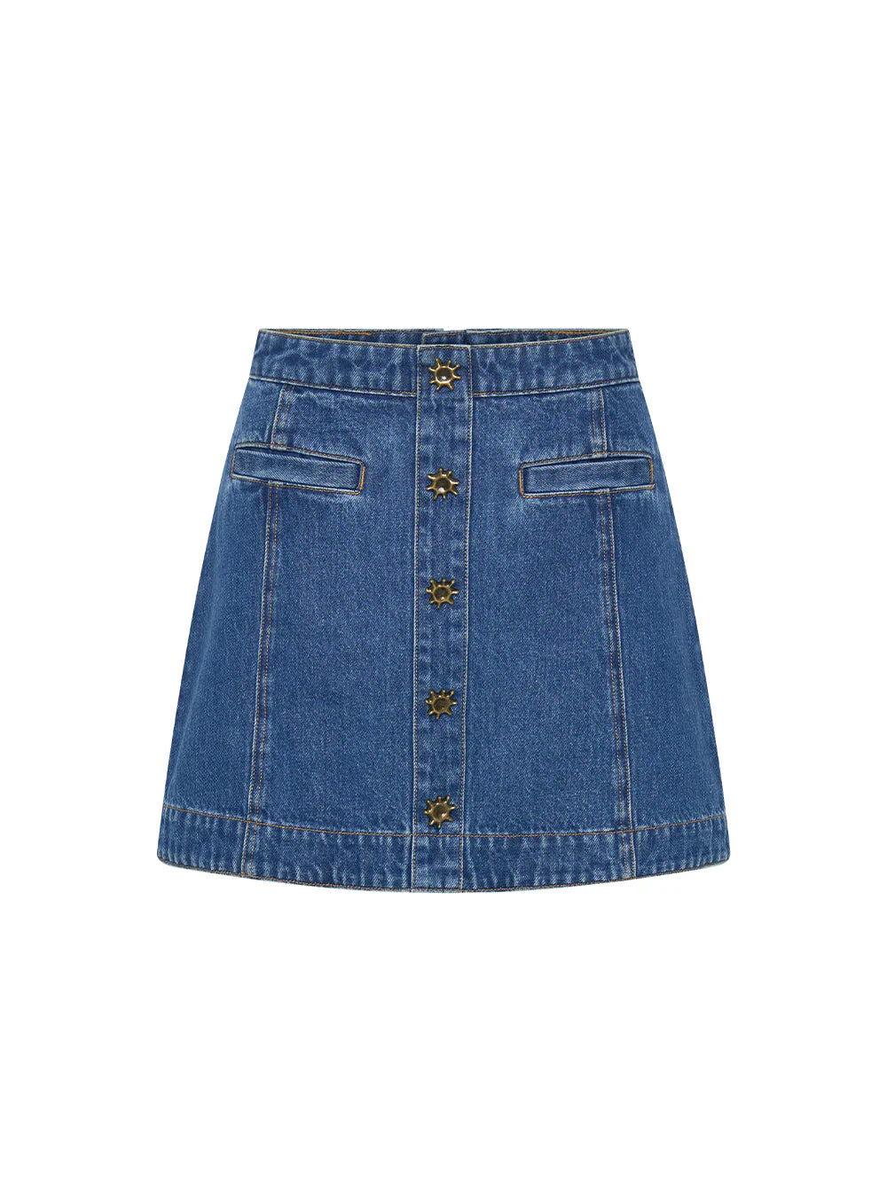 KIVARI - Shea Denim Skirt in Indigo