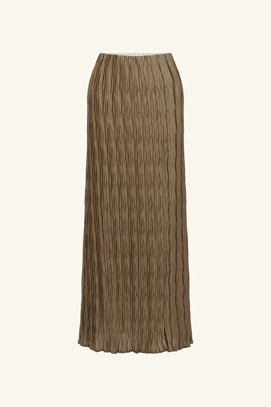 SHONA JOY Leda Maxi Skirt - Oak