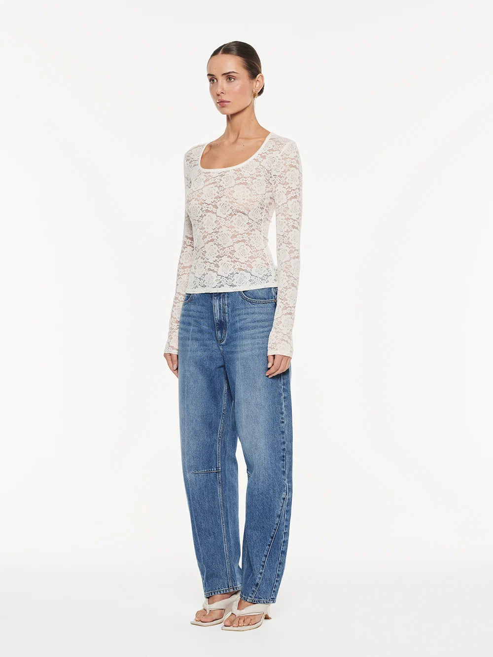 KIVARI - Bonnie Lace Top in Ivory