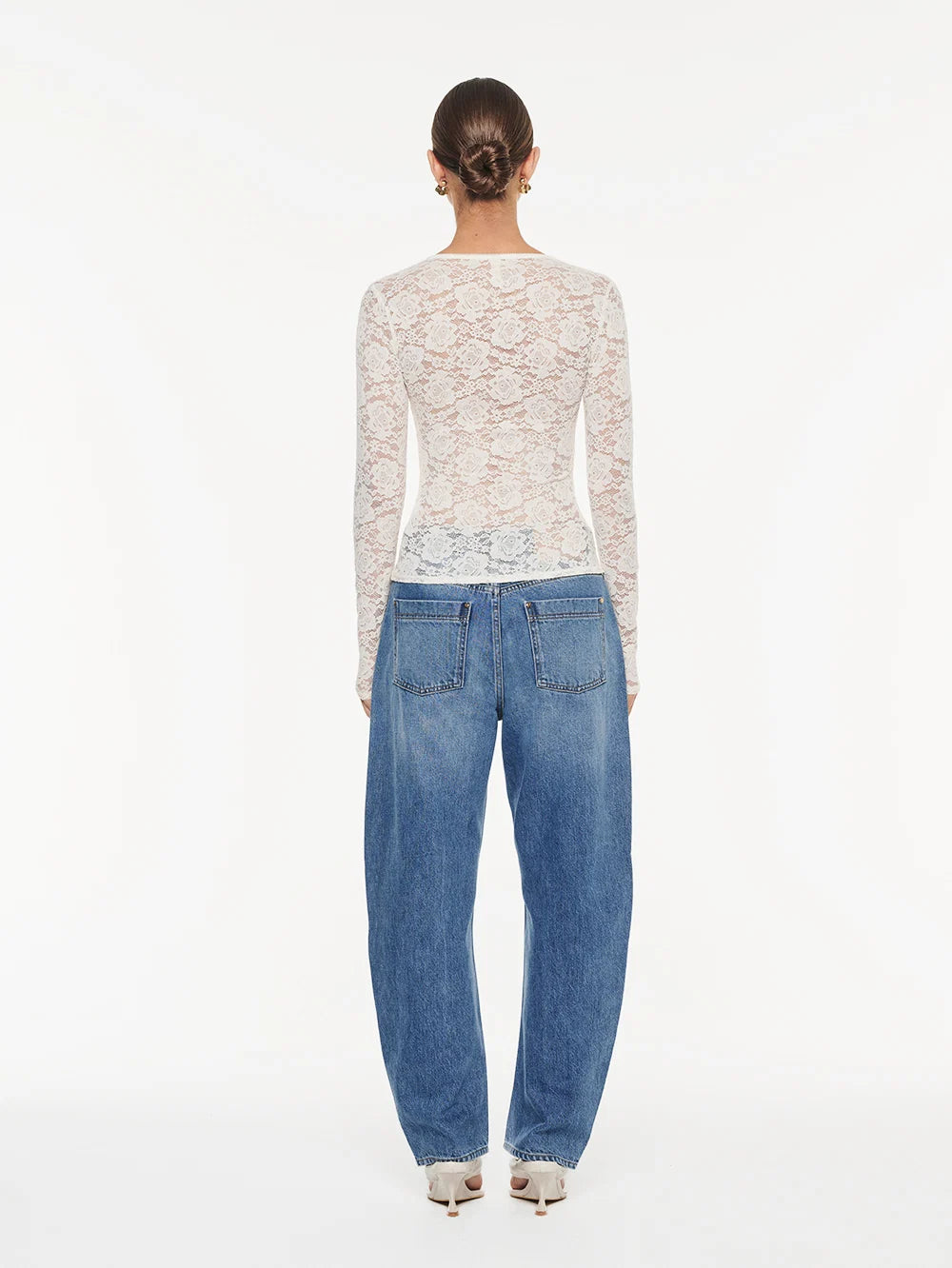KIVARI - Bonnie Lace Top in Ivory