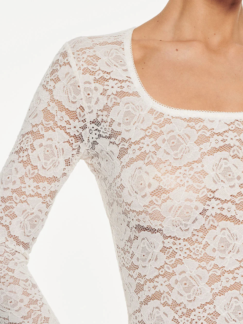 KIVARI - Bonnie Lace Top in Ivory