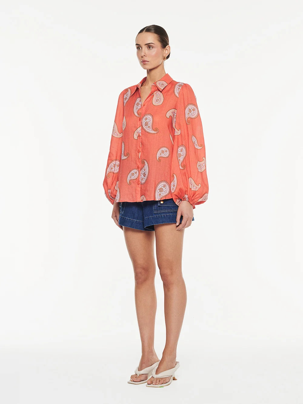 KIVARI - Ezra Blouse in Red